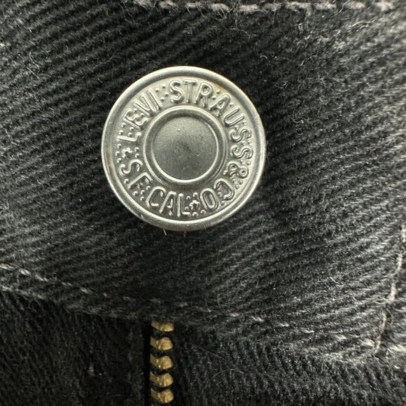 Vintage Levi's 560 Jeans Men 36x30 Black Baggy Denim Loose Fit Tapered Leg - Picture 9 of 15